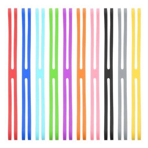 PATIKIL6”Hバンドシリコンラバーバンド10個強力な弾性シリコンバンドラバーラッピングバンド本カメラア..