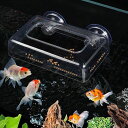 REFOINER水槽金魚給餌器餌入れ魚水槽おしゃれフィーダー給餌リング餌拡散防止リング吸盤付き水族館透明アクリルメダカ飼育ケースエサ拡散防止リングベタ熱帯魚金魚メダカ水槽用品