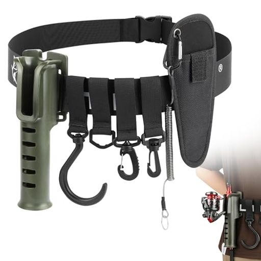 サンライク(SANLIKE)釣り竿ホルダー釣り竿ベルトウェーディングベルト釣り竿収納用腰掛け調節可能持ち..