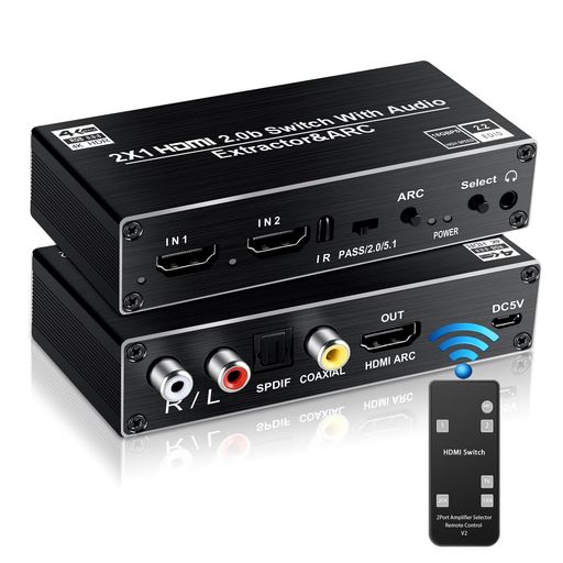 AVEDIO LINKS HDMIʬΥ ǥ 4K@60HZ HDMI ڤؤ21 ARC ⥳դ HDMI ...