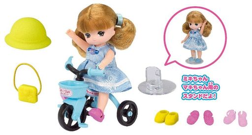 タカラトミー 『 リカちゃん LG-13 ミキちゃんマキちゃん ニコニコさんりんしゃ 』 着せ替え お人形 おままごと おもちゃ 3歳以上 玩具安全基準合格 STマーク認証 Licca TAKARA TOMY