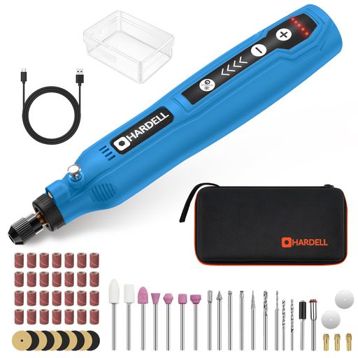 HARDELL�ߥ˥롼�������ż���塼����3.7V5����®�ǹ�18000rpmUSBType-C�롼��������61pcs�ĤΥġ���Ħ��/����/�ꤢ��/������Ȥ�/�ں����ܸ�谷������Ʊ