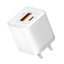 IPHONE14対応 PD充電器 20W 2ポートTYPE-C 急速充電器【USB-C&USB -A/PD対応/超コンパクトサイズ 】超小型 ACアダプター 軽量 スマホ充電器 IPHONE 14/ 13 PRO /IPHONE 11 / IPHONE(2)
