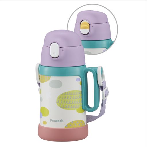 乐天商城 - ピーコック魔法瓶工業(The-peacock) ピーコック 水筒 ボトル 480ml 490ml 保冷 ストロー ダイレクト 2WAYボトル ステンレス 魔法瓶 ソラ APD-W50 SR