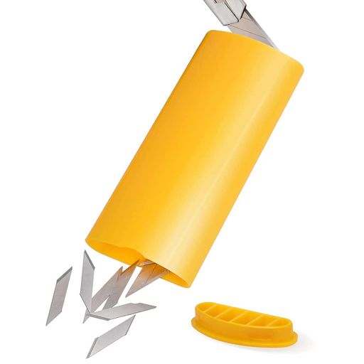 Vitzee安全刃折処理器安全刃折器折り可能刃収納箱ボックス9-18mmユーティリティナイフブレード廃棄ケー..