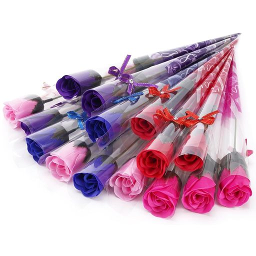 ソープフラワー花束1輪バラ造花フラワーソープ枯れない花卒業祝い誕生日母の日父の日敬老の日開店祝い..
