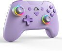 SWITCHコントローラー自動連射機能背面ボタン付きマクロ機能BLUETOOTH接続6軸ジャイロセンサー7色RGBライト1000MAHバッテリー長時間使用4段階HD振動(2)