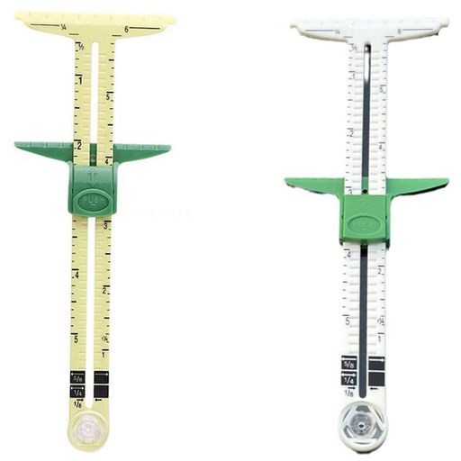 測定用縫製定規縫製用スライドゲージ縫製シーム定規測定ゲージ定規サイザーヘルパーアルミニウムプラス..