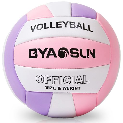 BYAOSUN バレーボール 5号 球 PU 練習用 屋外・屋内用 柔らかい 軽量