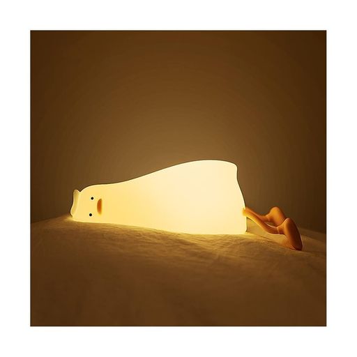 アヒルランプナイトライト間接照明枕元寝室夜間授乳用目に優しいテーブルライトタイマー設定タッチセン..