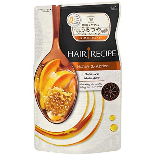 ヘアレシピ シャンプー 詰め替え 330mL ハニーアプリコット エンリッチモイスチャー