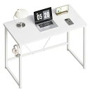 MAIHAILデスク机PCデスク勉強机DESK桌子白パソコンデスクゲーミングコンパクト一人暮らし家具TABLE学習机小さい作業机ワークデスクGAMINGDESK幅80*奥行40CM白い(3)
