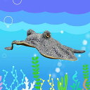 lilizzhoumaxシミュレーションスティングレイぬいぐるみリアルな魚のぬいぐるみスーパーソフトリアルな海の人形ギフトコレクションデコレーション子供用誕生日クリスマスグレー長さ19イ…