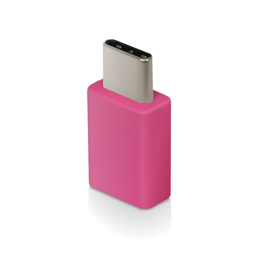 エレコム USB TYPE C 変換アダプタ 3A出力で超急速充電  ピンク  MPA-MBFCMADNPN