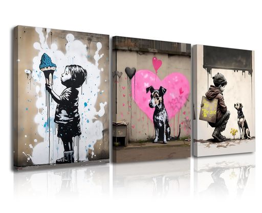 PIYPAINTINGアートポスター絵画シンプルなモダン絵画落書きアートパネル壁飾りアート防湿キャンバスア..