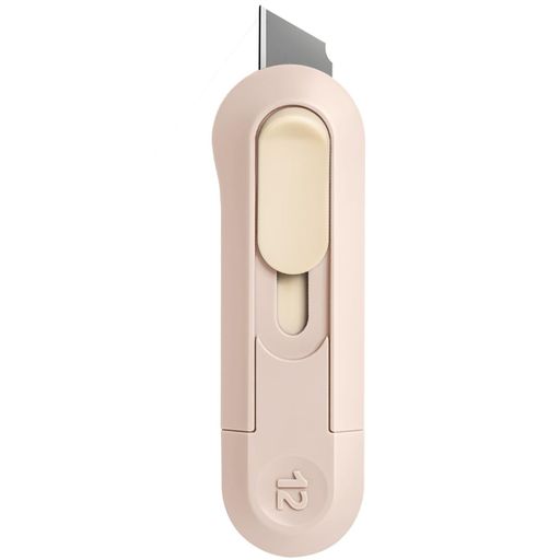 Deli段ボールカッターカッターナイフ安全な自動格納刃小型カッター多用途携帯便利ミニカッターボックスオープナーカートンの開梱と切断用レターオープナー事務用品文房具用品学生用…