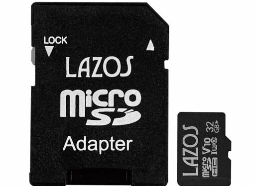 乐天商城 - 高耐久 マイクロSD 32GB MicroSD マイクロSDHC 防水 耐衝撃 耐X線 耐静電気 記録 デジカメに ビデオに スマホに ドラレコ メモリカード めもりーかーど Lazos MicroSDHCカード 32GB class10