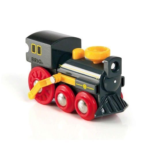 BRIO(ブリオ)のピストン式蒸気機関車(オールドスチームエンジン)です。 蒸気機関車を前に押すとピストンが動きます。 お手持ちののBRIO (ブリオ)レールウェイシリーズと組み合わせて遊ぶことが可能です。 ブリオは1884年に創立されたスウェーデン王室御用達の木製おもちゃブランドで、世界中で親しまれています。 対象年齢:3歳から