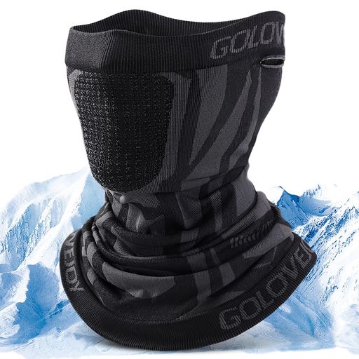 [Candybay]ネックウォーマーメンズフェイスカバー冬用耳掛けネックガード【超軽量曇感繊維・エアーメッ..