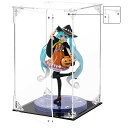 フィギュアケースフィギュアディスプレイケースUVカットアクリル製アクリルケース【強化素材台座】コレクションケース【マグネット付き前扉】ショーケース【簡単組み立て】フィギュ…