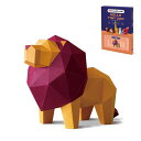 ORIGAMIPLANETLion小獅子立体折り紙ペーパークラフトキット、3D紙彫刻家の装飾のための創造的な手作りのペーパーアート、ユニークなDIY動物モデルペ...