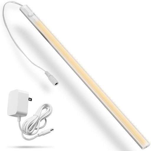 LED人感センサーライトバーライト40cm明るいスリム薄型AC電源付きマグネット貼り付け型室内/キッチン/..