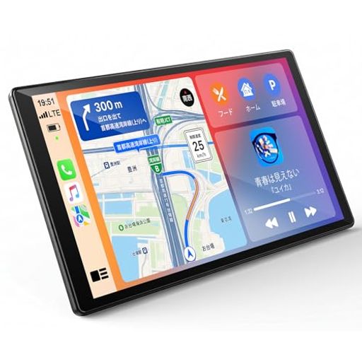 LAMTTO ディスプレイオーディオ 10.1インチ ワイヤレス CarPlay/Android Auto対応 ...
