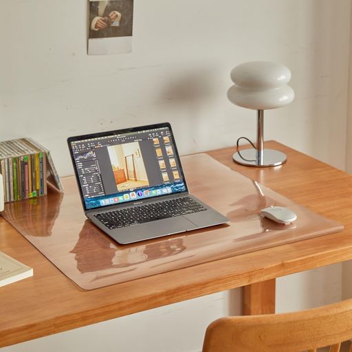 Hedohoデスクマット透明120x50cm厚さ1.5mmPVC学習机マット子供机マットクリアオフィスデスクパソコンテーブルマット防塵防水耐熱自宅用デスクパッドカスタマイズ可能(透明