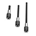 YUENTOENビットホルダービット延長60mm100mm150mm3種類セット差込角6.35mm磁気エクステンションバーインパクトドライバー・電動ドリル用