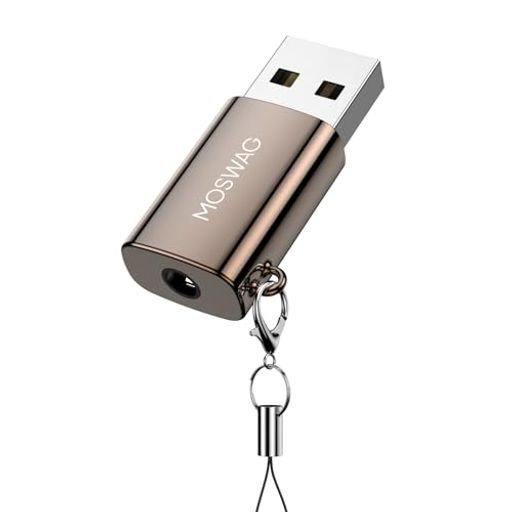 MOSWAGUSBオーディオ変換アダプタ、USBイヤホンジャック変換アダプタ3.5mmヘッドフォン、PC、ラップトップ、Linux、PS4、Mac、デスクトップなどに対応