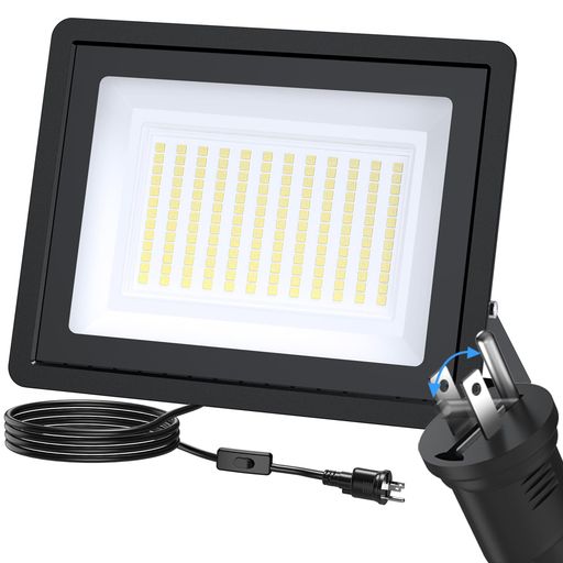 led投光器 投光器 200W 25000LM 屋外照明 超高輝度 独立スイッチ付 作業灯 ワークライト 380m2照射 IP66防水