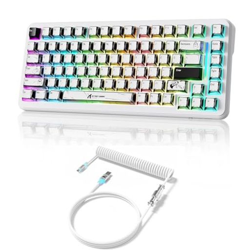 ATTACK SHARK X82PRO HEワイヤレスキーボード、8000Hzポーリングレート、0.01mmRT精度、磁気軸、ラピッドトリガー