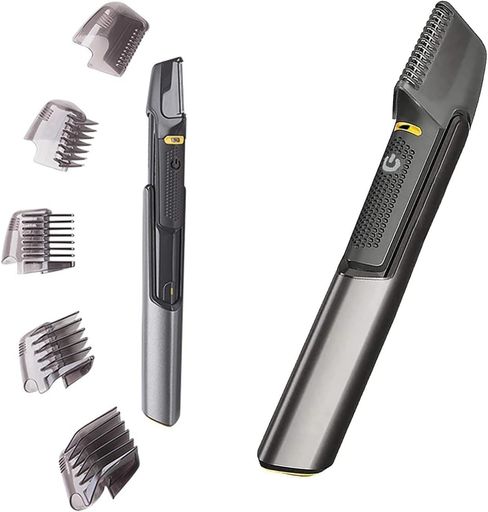 ボディシェーバーボディーシェバー電動バリカンヘアカッターお風呂剃りバッテリ駆動複数の位置決めコーム軽 ...