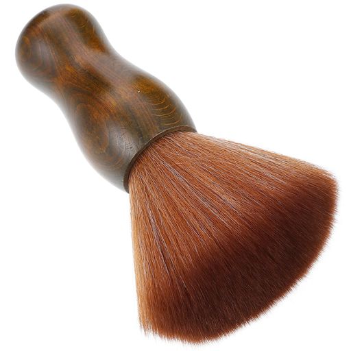 Lurroseヘアカットブラシ散髪ブラシ毛払いブラシヘアブラシ散髪髪切り超柔らかいサロン理髪店美容院用クリーニングブラシ散髪用ツール14cm木製ブラウン