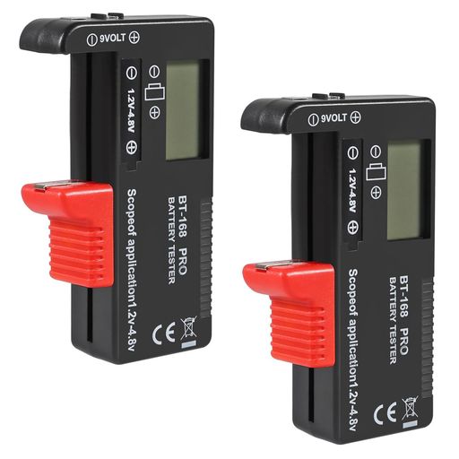 多用途のバッテリーテスターは、AA、AAA、C、D、9V などのすべての家庭用バッテリーの電力を瞬時に表示します。切れたバッテリーを特定してコストを節約する 動作にバッテリーは必要ありません。コンパクトで軽量なデザインは引き出しやポケットに収まり、いつでもどこでも便利にテストできます 鮮明な LCD デジタル表示により、正確なバッテリー状態が数秒で表示され、無駄や不必要な交換を避けることができます 家庭やオフィスに欠かせないツール。リモコン、おもちゃ、懐中電灯、その他の電池式デバイスのチェックに最適です 複数の部屋で使用したり、便利な予備として使用できるユニバーサル バッテリー テスター。バッテリー寿命を推測する必要がなく、バッテリーがまだ良好かどうかを即座に確認できます