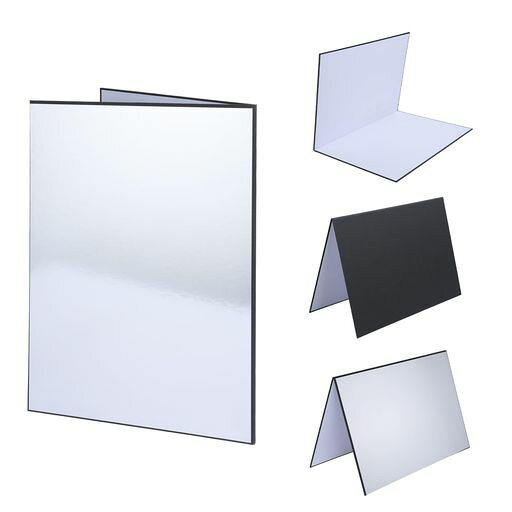 UTEBIT 反射板 3in1 折りたたみ コンパクト 自立可能 四角レフ 小物 料理 商品撮影用 reflector board
