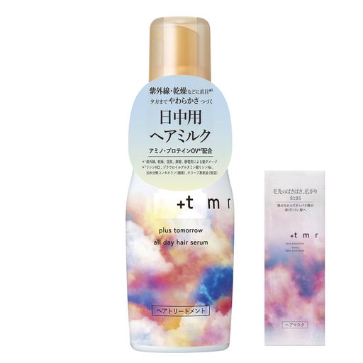 【日中用ヘアミルク】日中のダメージから髪を守り、環境*に左右されにくい、やわらかくなめらかな髪が続く 日中の5つのダメージ要因*に着目(*紫外線、乾燥、湿気、摩擦、静電気) 【やわらかな仕上がり】朝のケアで、髪のパサつき、ごわつきを防ぐ 【夕方まで持続】スタイリング後のなめらかでやわらかな仕上がりをキープ 明るい朝の光、みずみずしく咲く花々。そんな心華やぐひとときをイメージするブルーミングブーケの香り