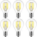 WONNINEK LED電球 フィラメントミニ電球 E17口金 電球色 6W 60W形相当 PSE認証済み エジソン電球 LED透明シャンデリア電球 高輝度817ル-メン クリア電球 高演色性 広配光 省エネ 密閉器具対応 調光器非対応 G45(3)