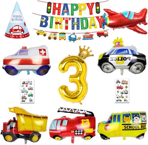 誕生日飾り付け男の子、大きな車バルーン誕生日バルーン3歳男の子誕生日プレゼント誕生日車風船誕生日バルーン飾り