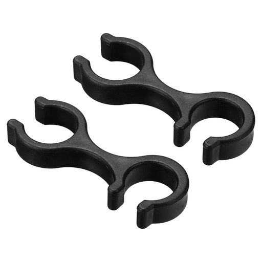 PATIKIL トレッキングポールクリップ 2個 ウォーキングスティック アクセサリー ダブルロッドバックルコネクター 屋外ハイキングキャンプ用