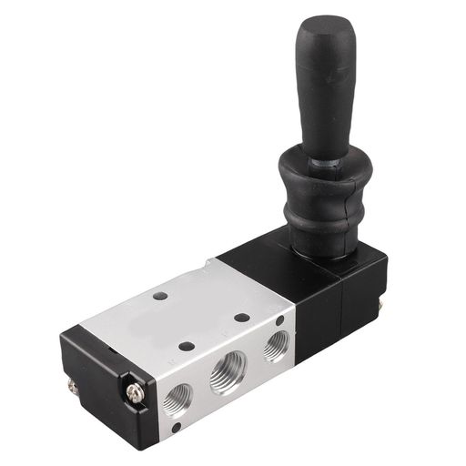 G1/8エアマニュアルバルブ、5ポート3位置空気圧ハンドレバーバルブスイッチ0～0.8Mpa、空気圧の流れと流れの方向を制御するため(4H230-08)
