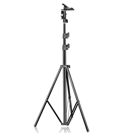 【製品の基本情報】プロのアルミ合金製のライトスタンドは耐久性がとても良く、高さは88cmから260cmまで調整でき、最大負荷能力は10kgです。標準ライトスタンドは任意のランプヘッドと組み合わせて取り付けて使用することができます。スタンドの先端にあるの1/4"ネジヘッドはソフトボックス、レフ板、反射傘などのすべての撮影機材をサポートします。 【柔軟な角度調整】高い負荷能力のため、重金属ホルダは大型のレフ板を挟み込むことができます。超強力な金属クリップは180°回転角度で、撮影の必要に応じて垂直角度を調整できます。水平方向に360°回転することもでき、反射傘をよりよく支えるために設計されています。 【使いやすい】これは一人で作業するカメラマンの作業効率を高めることができる製品で、スタンドには180度垂直調整ランプホルダーが付いており、レフ板の角度を調整することができます。操作はとても簡単で、レフ板をレフ板ホルダーでライトスタンドに固定するだけで、レフ板やソフトボックス、反射傘などと組み合わせて使うのに最適です。