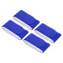 PATIKIL 45 CM X 5.5 CM スキーストラップファスナー 4個 調節可能なキャリアストラップ スキーラップ スキー用品 スキーとポール用 ブルー