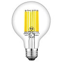 ZOHADTAK LED電球 フィラメント電球 E26 G95 ボール形 100W形相当 10W 昼白色 4000K 1200LM 全方向タイプボール 断熱材施...