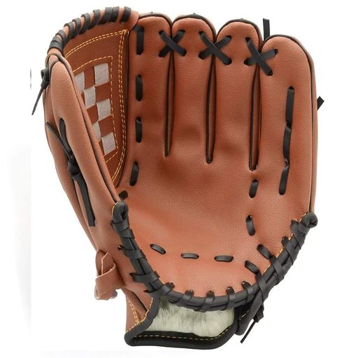 YOASONEK野球グローブ親子用軟式野球用クラブグローブキャッチボール練習用すぐに遊べるボール付き初心者向け大人用子ども用低学年用右投げ用(左手着用)(子供用・10.5インチブラウン)