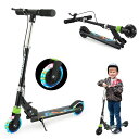 TENBOOMキックボードキッズスクーターキッズ子供新型ハンドルブレーキ付き3~12歳子供用2輪LEDタイヤ耐荷重50kg幼児車おもちゃ折り畳み式