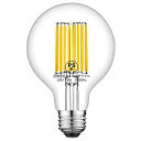 ZOHADTAK LED電球 フィラメント電球 E26 G95 ボール形 80W形相当 8W 電球色 2700K 960LM 全方向タイプボール 断熱材施工器具...