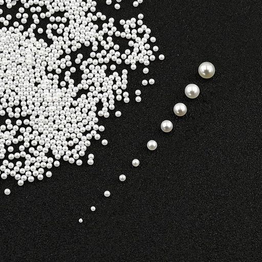 ネイルパール半円パール7サイズ半丸ホワイト3Dネイルデザインデコレーションジェルネイルレジン付きハ..