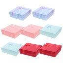 VILLCASE贈物ボックス8個ボックス宝石箱ミニジュエリーケースジュエリーブレスレットブレスレットケース贈物用の箱収納プレゼント包装パッケージ