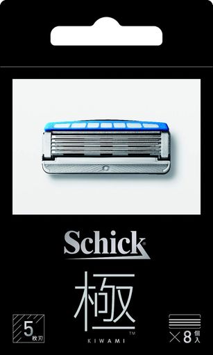 シック SCHICK 極 KIWAMI 替刃 (8コ入) 5枚刃 カミソリ 髭剃り シック SCHICK 極 KIWAMI 替刃 (8コ入) 5枚刃 カミソリ 髭剃り